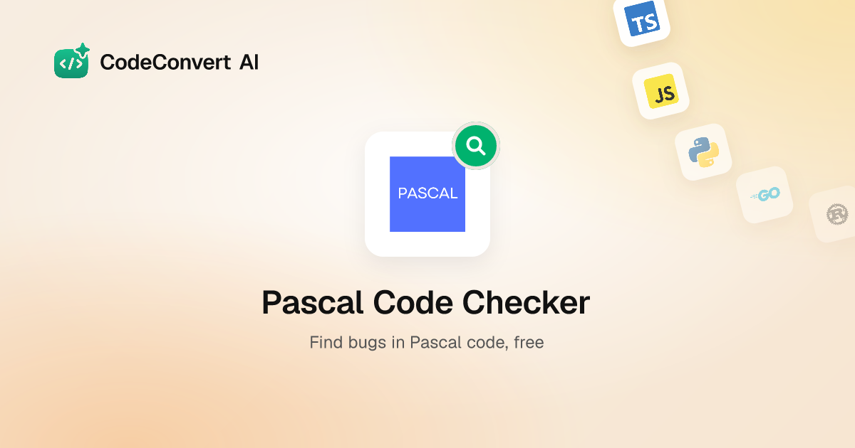 Free Pascal Code Checker - AI Bug Finder | CodeConvert AI